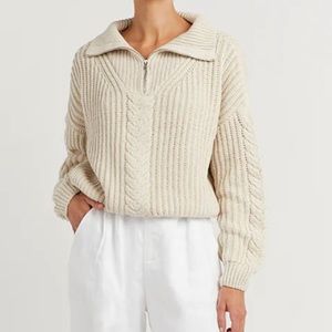 Dissh Cable Zip Front Knit